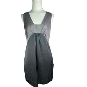 Banana Republic‎ cotton blend empire waist shift dress, sz. 4, silver gray